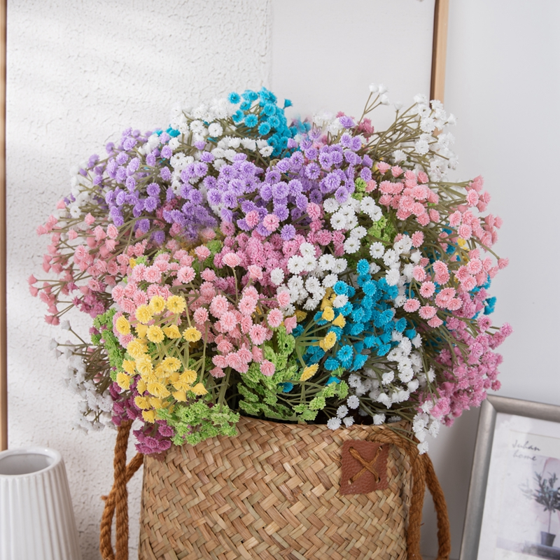 Whispering Gypsophila Blooms (20 Strands, Mix Colour) - Awishkart.com