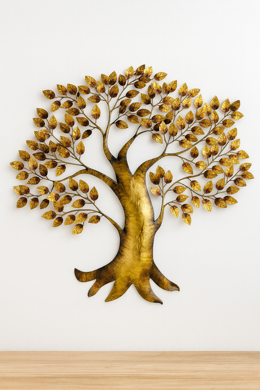Golden Canopy Tree Wall Panel - Awishkart.com