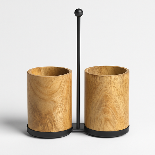 Handled Metal Jar Duo - Awishkart.com