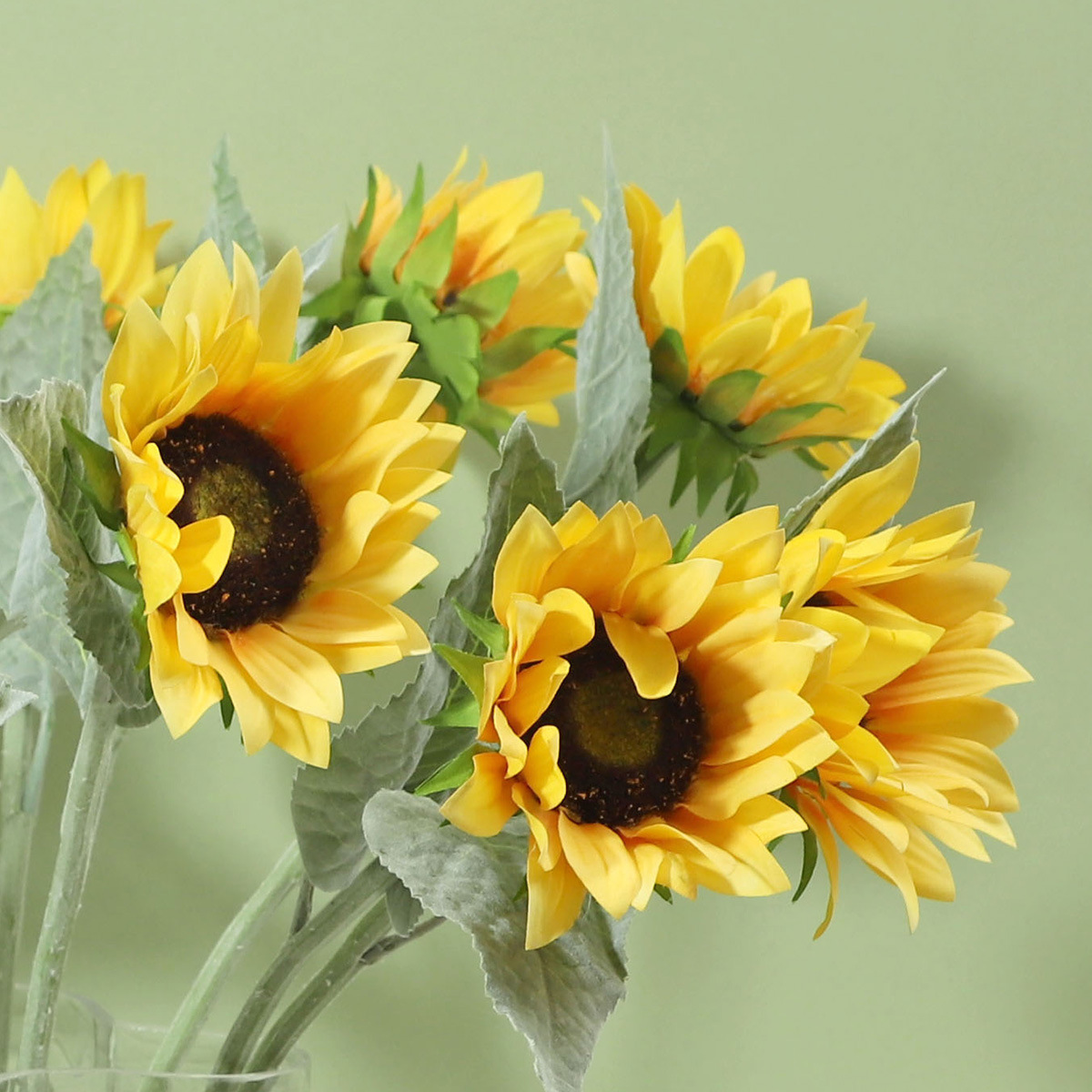 Medium Artificial Sunflower (Set of 6) - Awishkart.com