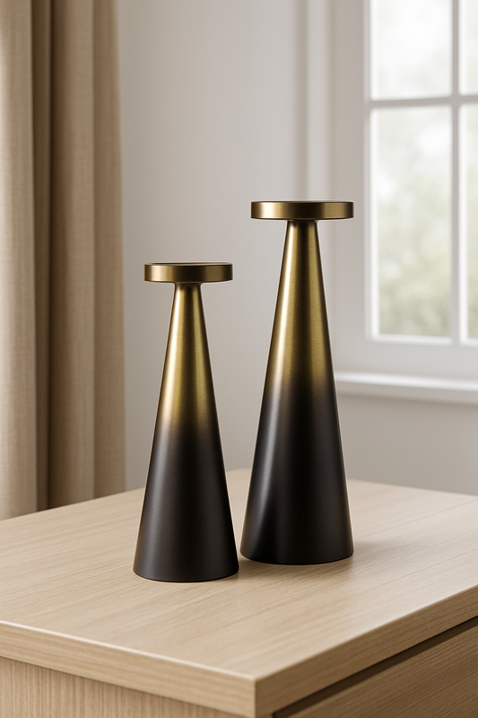 Axis Column Candle Stands (Set of 2) - Awishkart.com