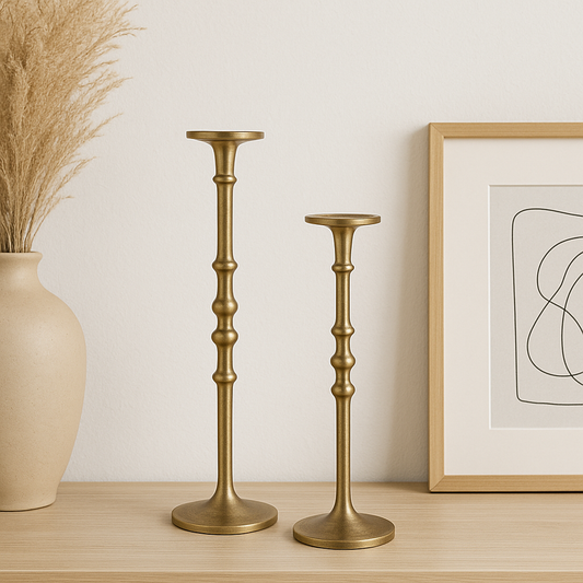 Grand Column Candle Stands (Set of 2) - Awishkart.com