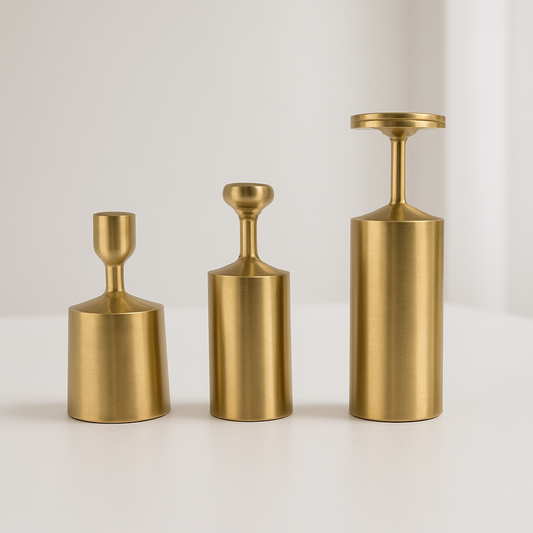 Linea Slim Candle Holders (Set of 3) - Awishkart.com
