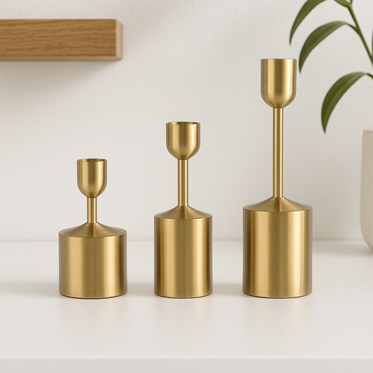 Arc Taper Candle Holders (Set of 3) - Awishkart.com