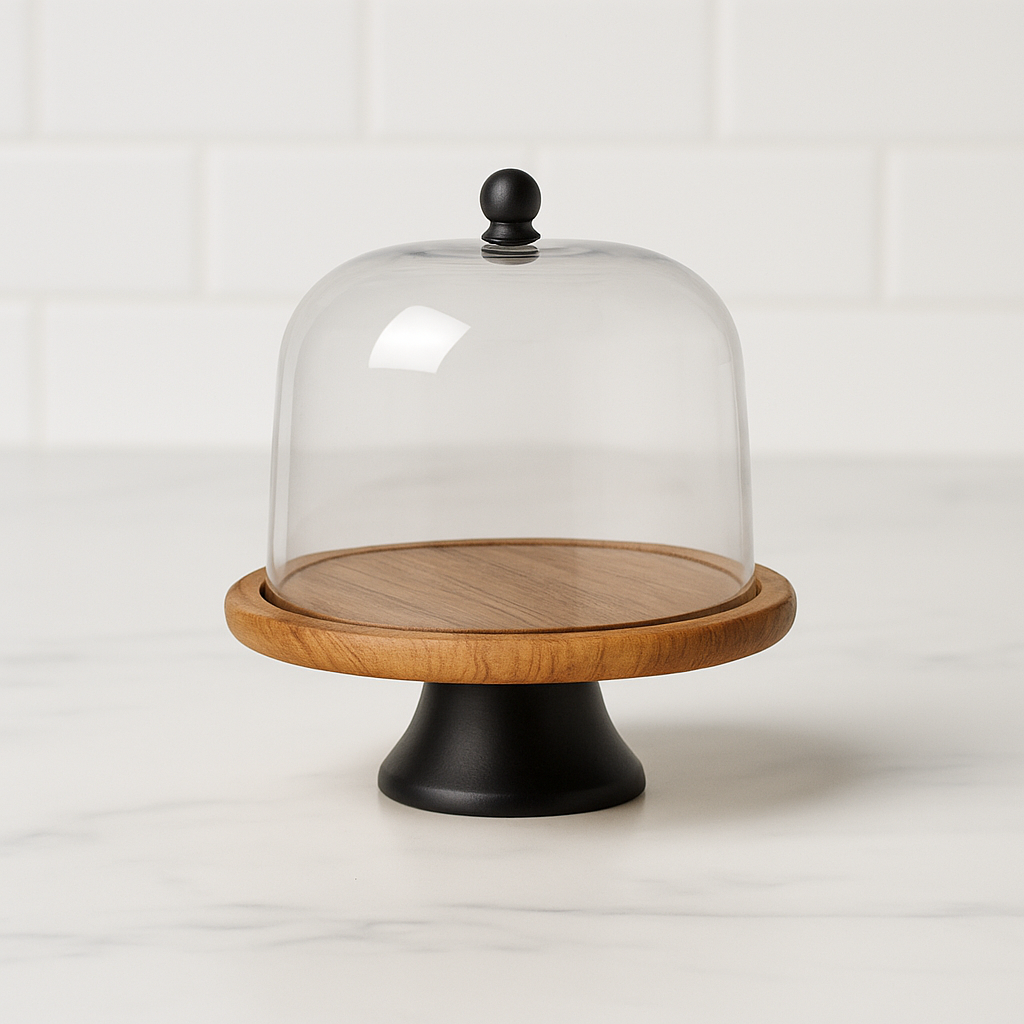 Pedestal Cake Stand with Cloche - Awishkart.com
