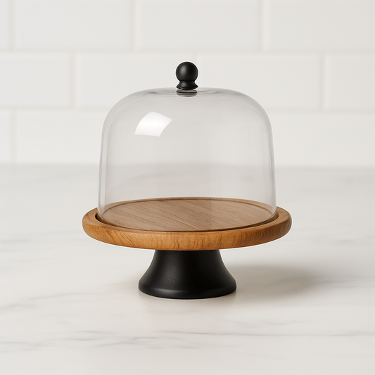 Pedestal Cake Stand with Cloche - Awishkart.com