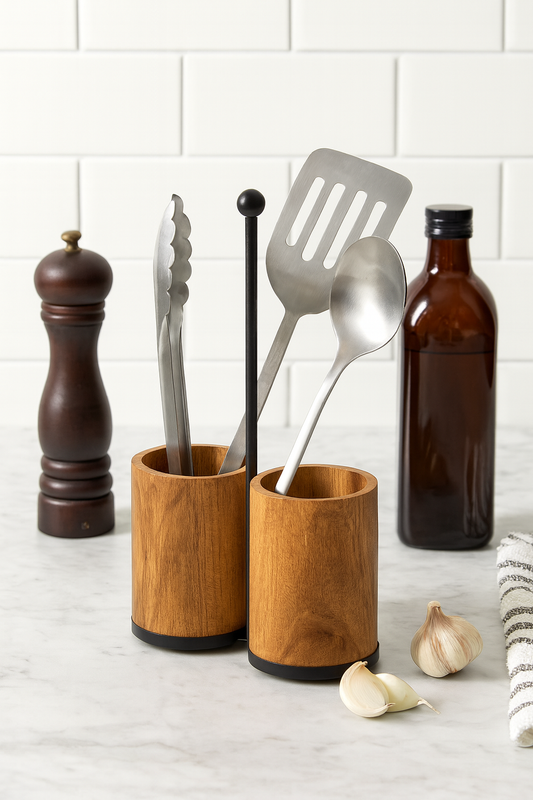Handled Metal Jar Duo - Awishkart.com