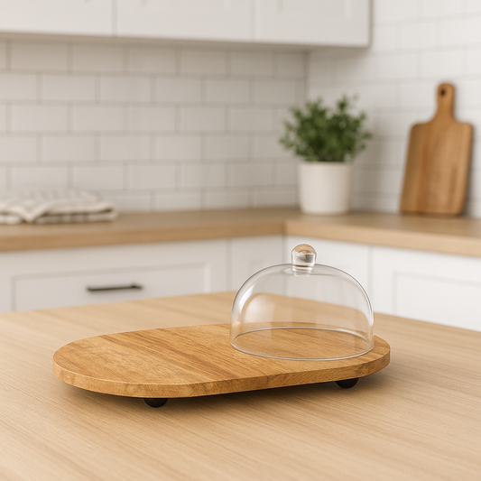 Glass-Top Serving Tray - Awishkart.com
