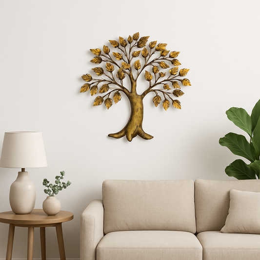 Golden Canopy Tree Wall Panel - Awishkart.com