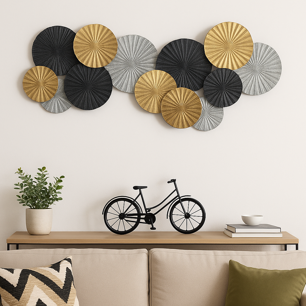 Noir-Gilt Orbit Wall Art - Awishkart.com